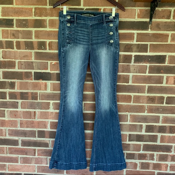 Express Denim - Express Bell flare mid rise jeans